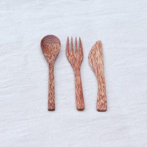 couverts en bois set 3