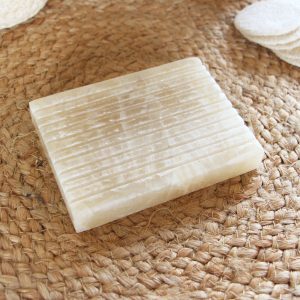 Porte-savon Onyx beige Bamboon