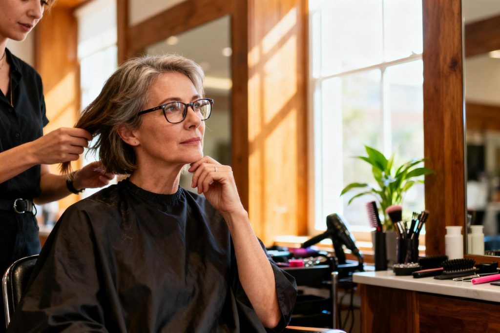 Coupe de cheveux femme 50 ans avec lunettes : nos conseils pour visage ovale
